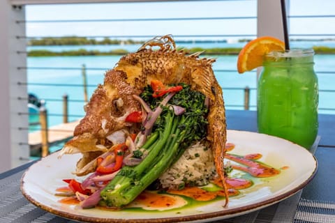 On the docks of our Florida Keys marina is a place where families can come together, friends can hang out and fish stories can definitely be swapped. Angler &amp; Ale invites you to stop in for some great food and the coldest draft beer in the lower latitudes.