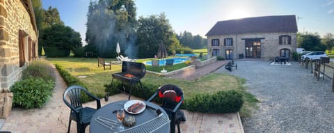 Terrasse gîte Le Bleuet