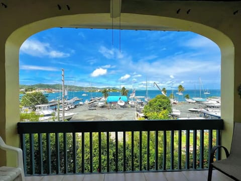 Gallery overlooking the marina and Harbour 