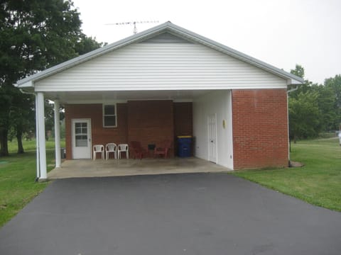 Covered carport parking for up to two vehicles. 