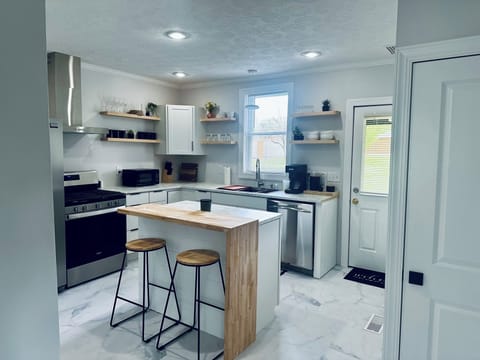 Fully stocked kitchen 