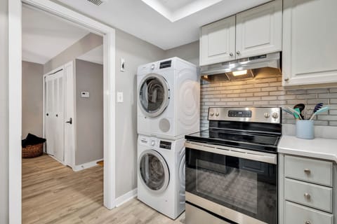 For added convenience, enjoy the comforts of home with an in-unit washer and dryer.