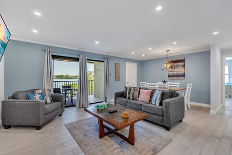 Spacious Living Area with Balcony Access