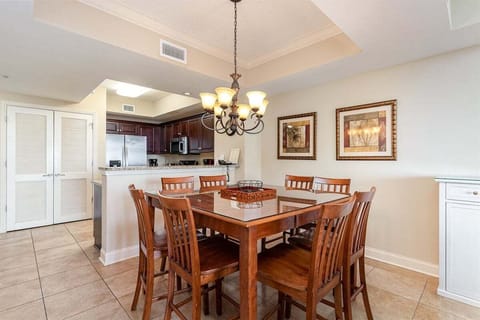 A comfortable dining space set up for shared meals and easy conversation.