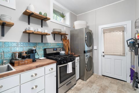 Landry available in the unit for guest use.