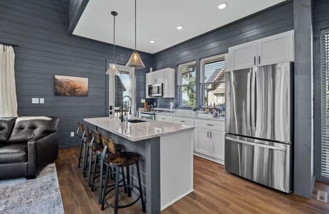 Modern, spacious well equipped kitchen for family time.