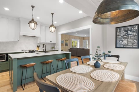 Dining room and kitchen