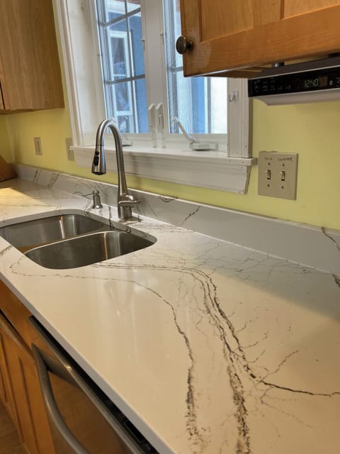 New kitchen sink and counters.