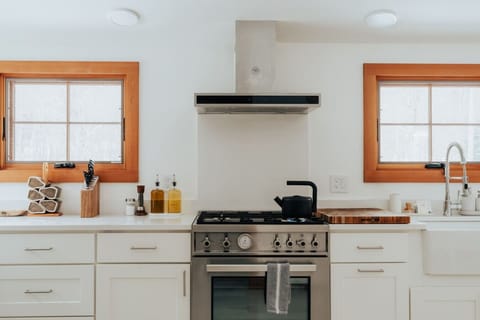 kitchen amenities featuring a Bertazzoni cooking range