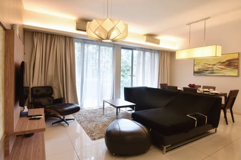 The spacious & comfy living area.