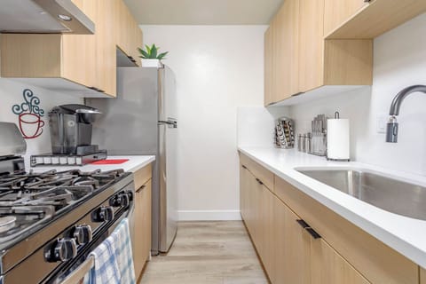 Fully equipped kitchen with everything you need.