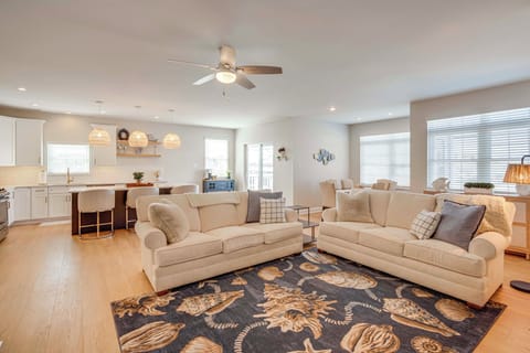 Wildwood Vacation Rental | 4BR | 3BA | 2,400 Sq Ft | Stairs Required