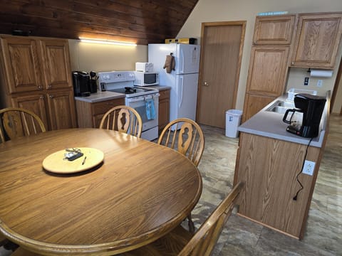 dining area and kitchen