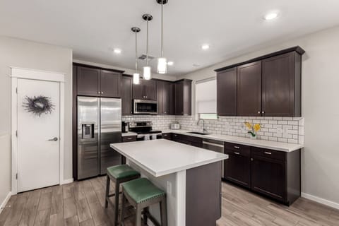Stocked Kitchen with Island