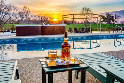 Golden hour paired with a glass in hand.