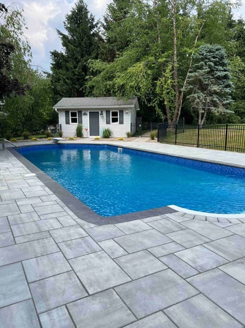 Enjoy long, lazy summer days lounging in the pool.