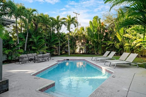 Dive into your private, sparkling pool—perfect for a refreshing swim or lounging under the Florida sun.