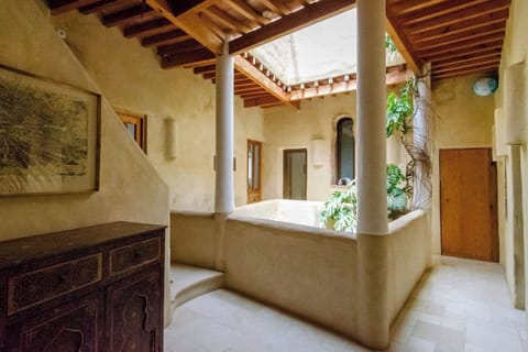 Open and private patio
