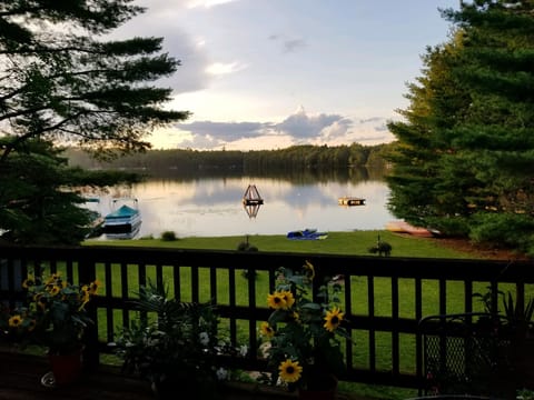 Peace and calm absorbed while relaxing on our deck.
