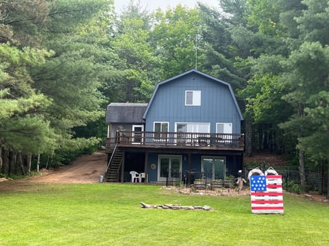 Big level yard for lots of games to play in.