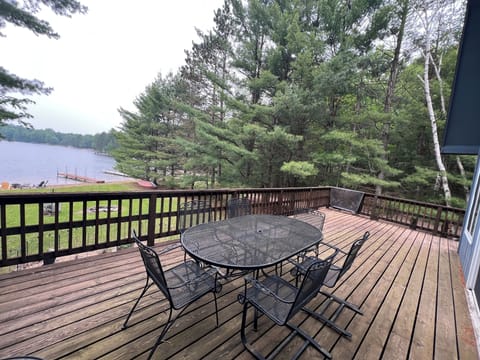 Dinner on your large deck overlooking North Two Lake.
