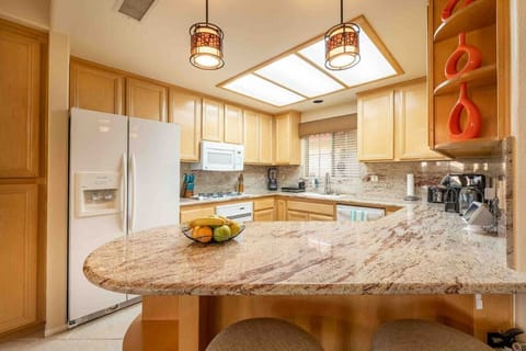 Our well appointed kitchen is ready to serve with a complement of quality appliances.