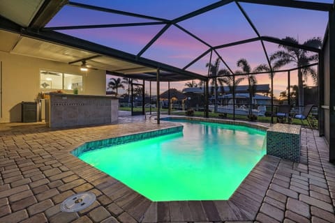 Pool at night