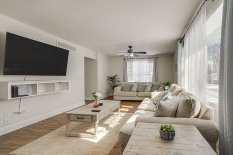 Lake Geneva Vacation Rental | 3BR | 4BA | 2,600 Sq Ft | Stairs Required