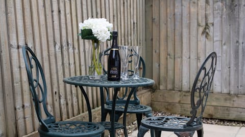 There is another dining space outside