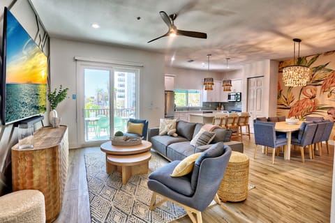 Living Room with Balcony Access