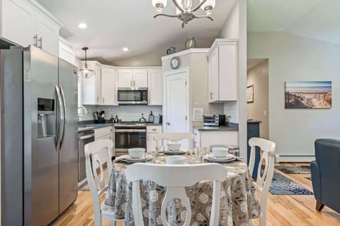 The open, airy kitchen offers ample space & all the comforts of home
