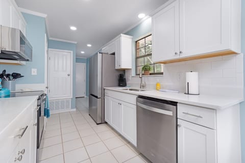 Create delicious meals in the spacious kitchen with all new appliances