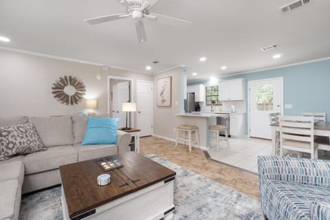 Open living, dining, & Kitchen area