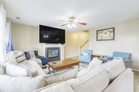 Raleigh Vacation Rental | 4BR | 2.5BA | Stairs Required | 2,285 Sq Ft