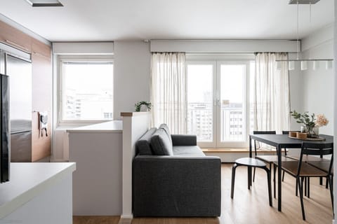Apartment kitchen and dining area