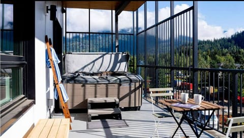 Deck and outdoor seating area