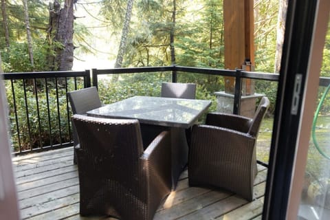 Comfortable shaded outdoor patio space