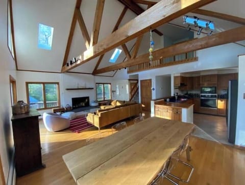Dining area and open concept kitchen