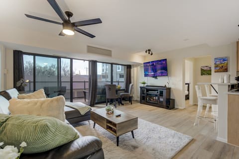 Beautiful natural light floods the home through the floor to ceiling windows and doors.