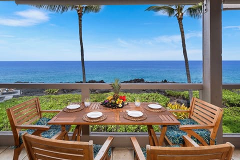 Direct ocean views with stunning sunsets from the lanai