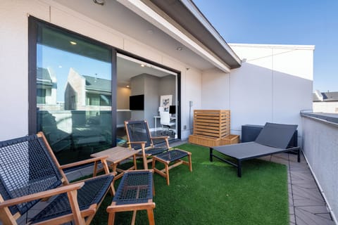 Outdoor seating area.