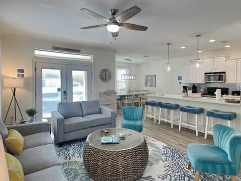 First Floor, Living Area - Full Sofa Sleeper, Loveseat, Set of Chairs