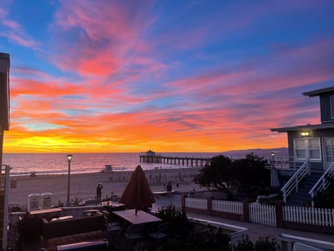 View from your patio on the Strand, with direct views of the iconic MB Pier.