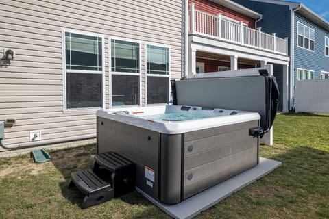 Enjoy our private hot tub!