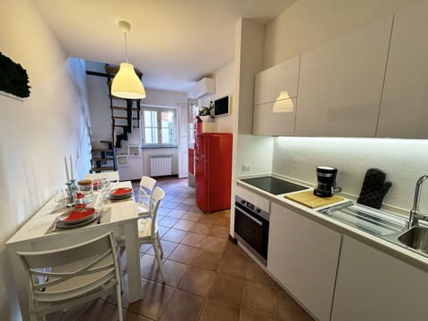 Flooring, Interior Design, Floor, Furniture, Kitchen, Room, Major Appliance, Ceiling, Apartment, Countertop