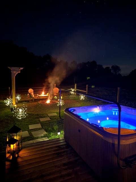 You deserve this relaxation in the peaceful backyard!