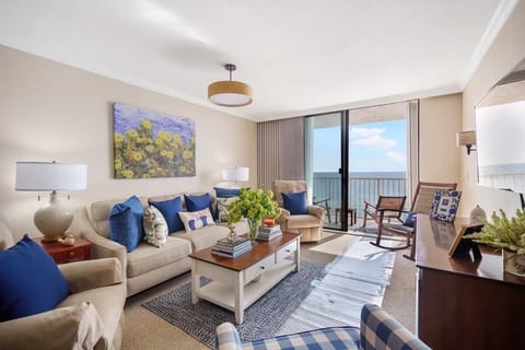 Living Room with views of the beach.