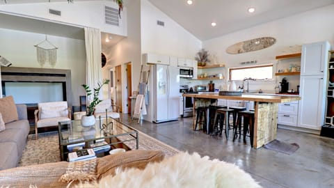 Open concept LR and Kitchen