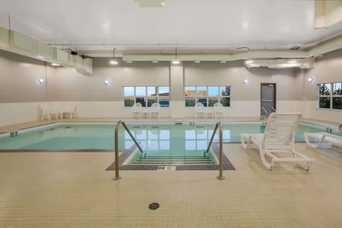 Unwind with leisurely laps in a calm, heated pool.