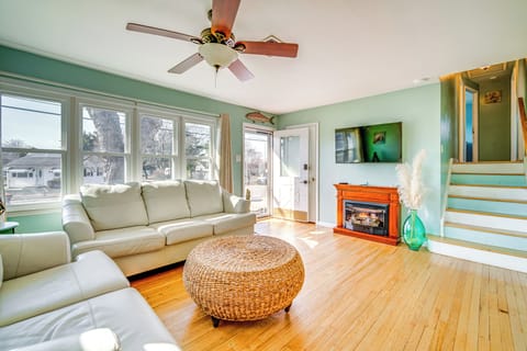 North Cape May Vacation Rental | 4BR | 2.5BA | 2,100 Sq Ft | Stairs Required